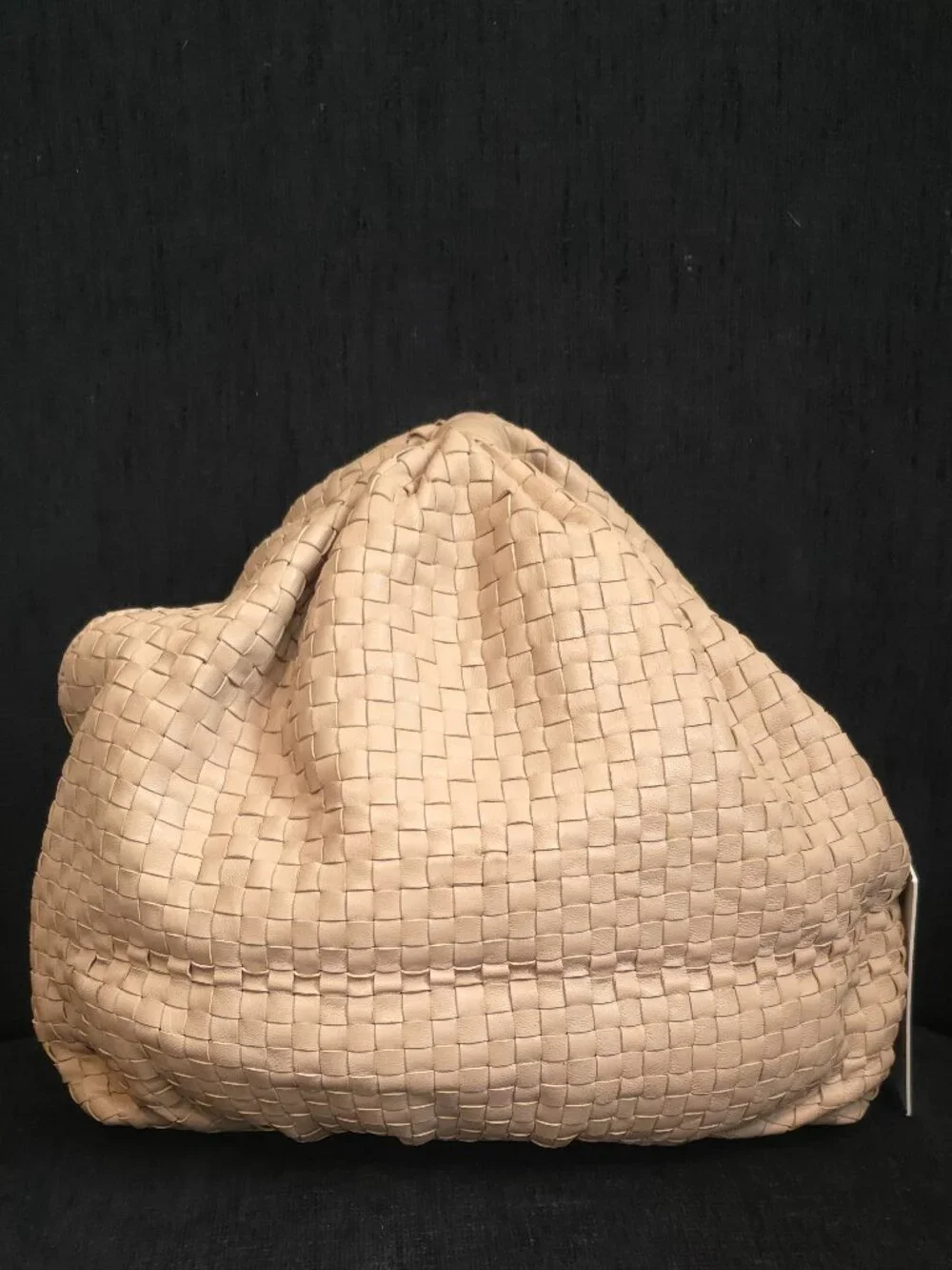 Cleobella Nia Cream Woven Leather Handbag